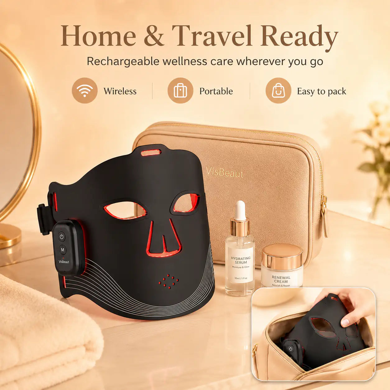 VisBeaut Red Light Therapy Face Mask