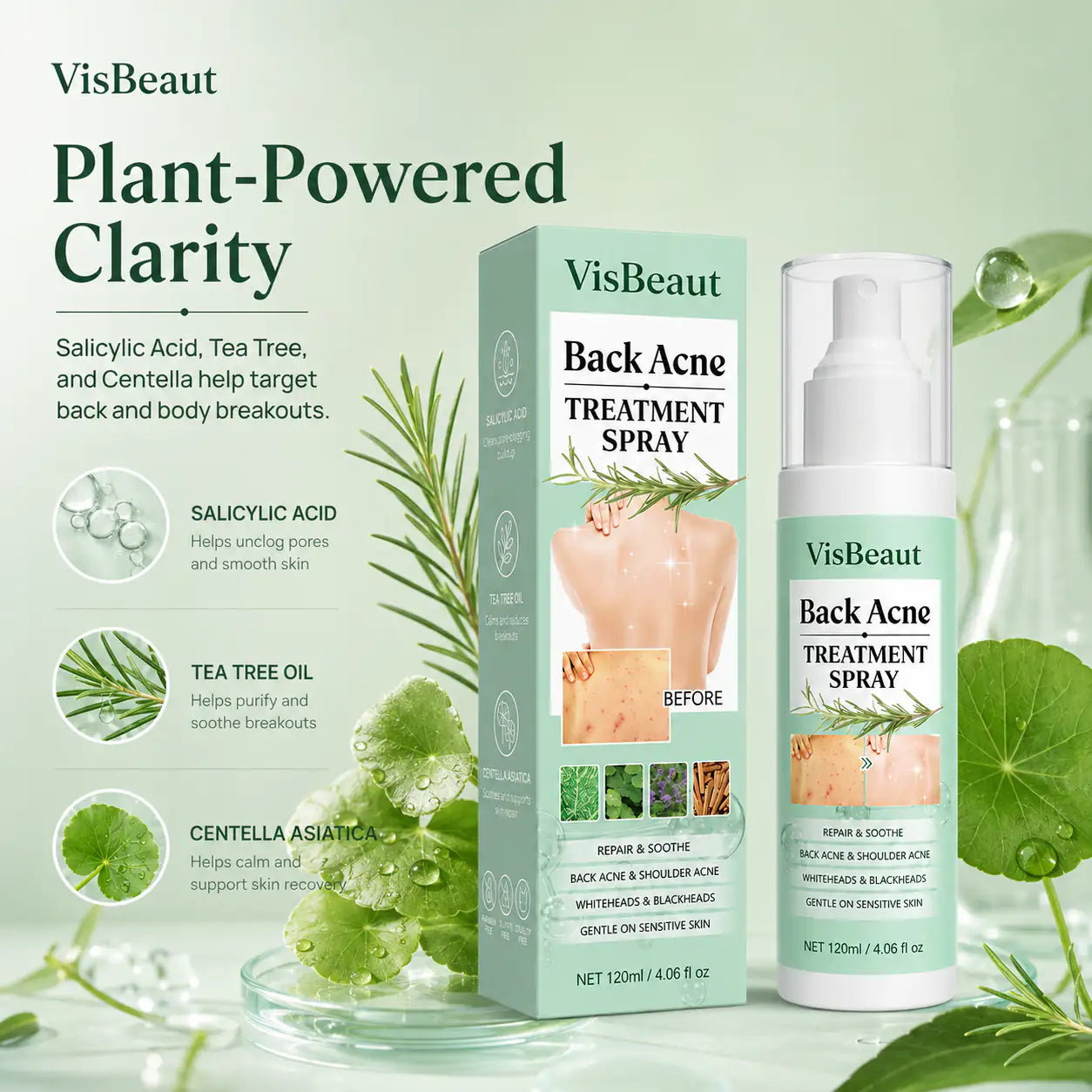 VisBeaut Back & Shoulder Acne Spray