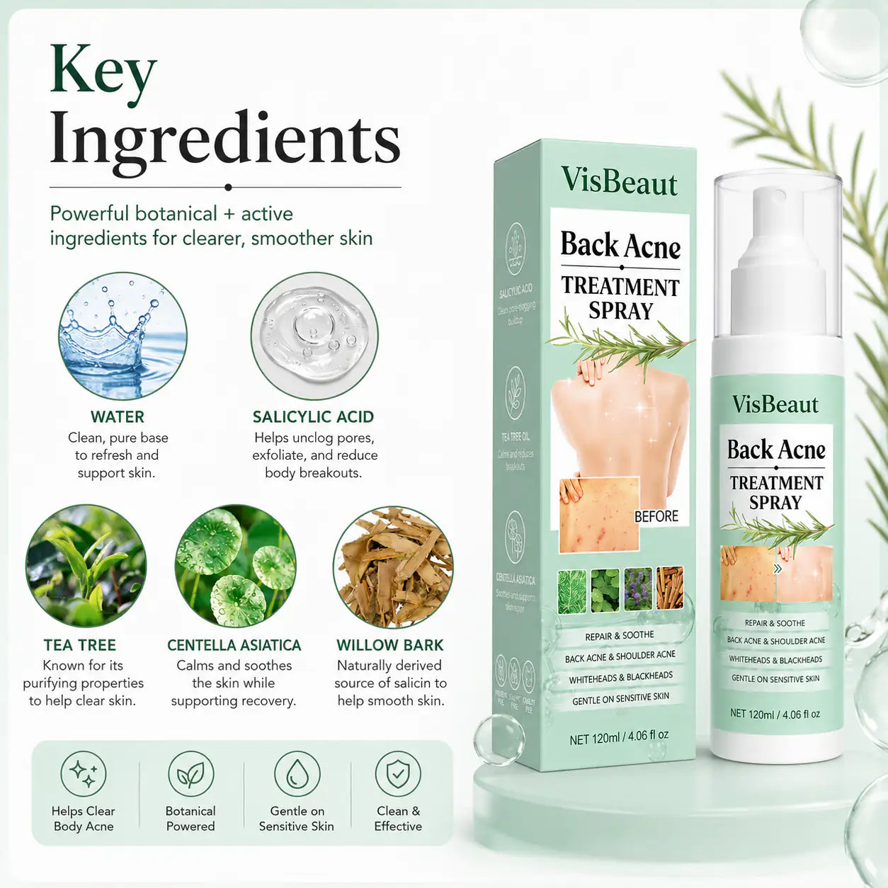 VisBeaut Back & Shoulder Acne Spray